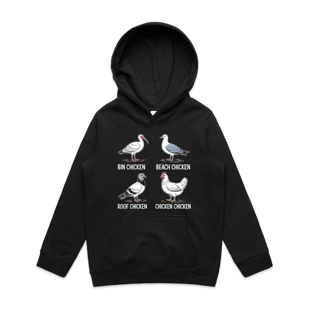 Bin Chicken Kid's AS Colour Hoodie