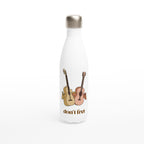 Guitars, Don't Fret - White 17oz Stainless Steel Water Bottle Default Title White Water Bottle Globally Fulfilled Music