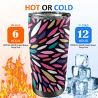Colour Burst - 20oz Mobile Tumbler with Lid (Black Lock) 20oz Travel Mug Printed Offshore