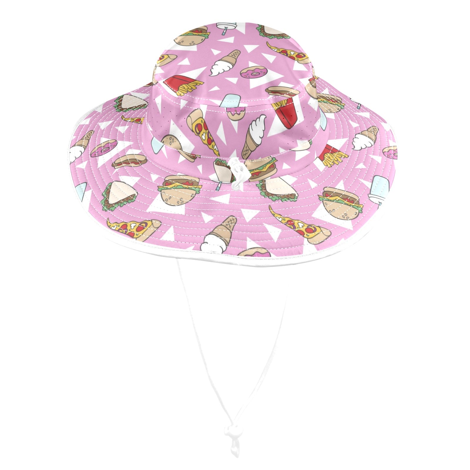 Fast Food - Wide Brim Bucket Hat Wide Brim Bucket Hat Food Printed Offshore