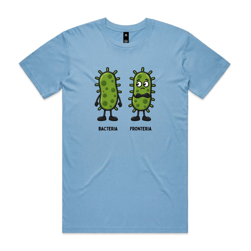 Bacteria Fronteria Men's AS Colour T-shirt Carolina Blue Mens T-shirt Printed In Australia Science