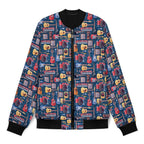 Music Instruments Men's Casual Zip‑Up Bomber Jacket