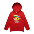 A Little Ray Of Sunshine - Kids Hoodie Red Kids Hoodie Printed In Australia