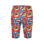 Comic Book Pop Women's Bike Shorts With Side Pockets Women's Bike Shorts comic Printed Offshore