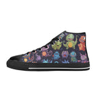 Monster Mania - Men's High Top Canvas Shoes