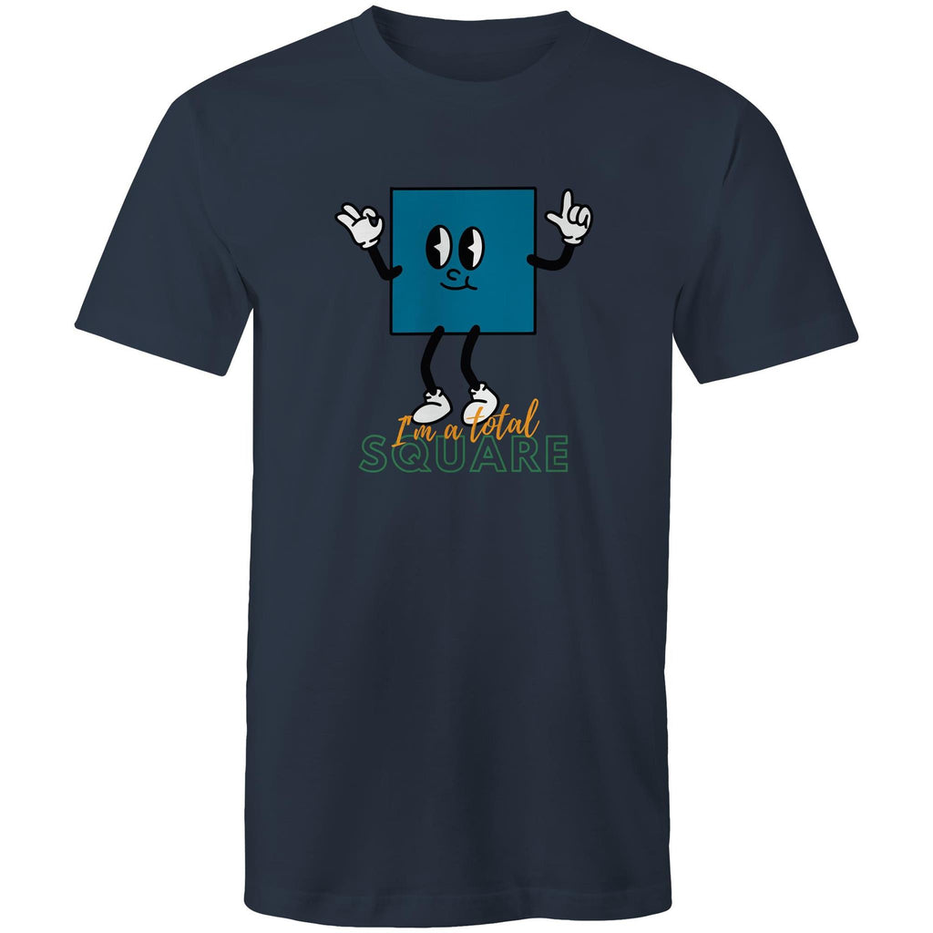 I'm A Total Square Men's AS Colour T-Shirt Navy Mens T-shirt Maths Printed In Australia