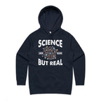 Science, It's Like Magic But Real Women's AS Colour Hoodie Navy Womens Hoodie Printed In Australia Science