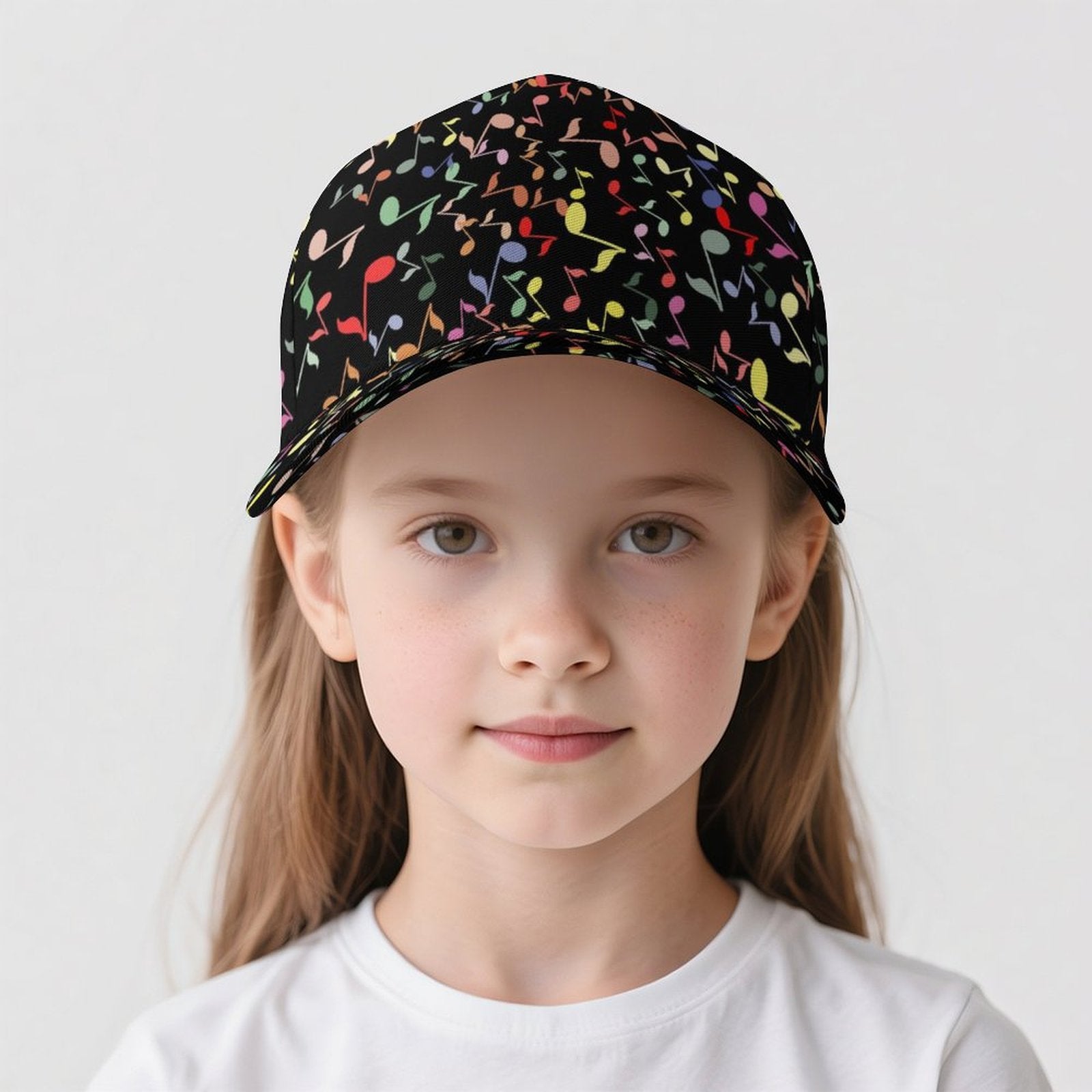 Colourful Music Notes Kids Baseball Cap