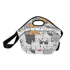 Cat Hello - Neoprene Lunch Bag Neoprene Lunch Bag Printed Offshore