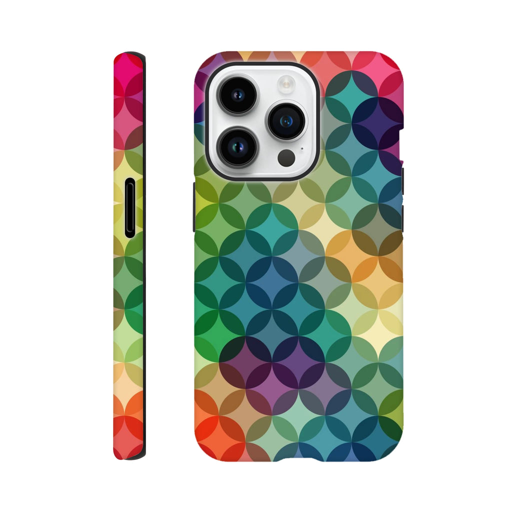 Circle Pattern - Apple iPhone Tough case iPhone 14 Pro iPhone Tough Case Globally Fulfilled