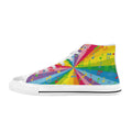Rainbow Music Women's High Top Canvas Shoes US12 Womens Classic High Top Shoes Printed Offshore