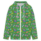 Bright 80's Women's Full-Zip Hoodie