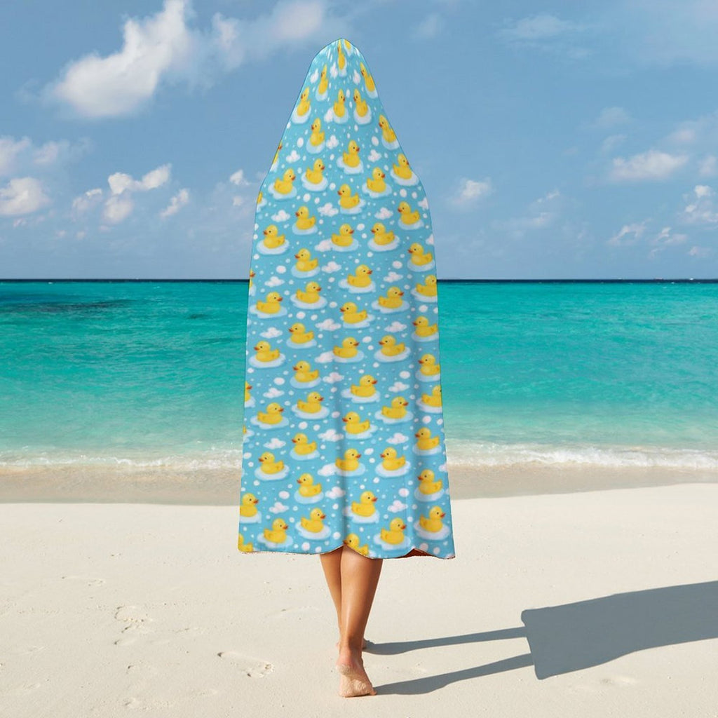 Rubber Ducks Kids Hooded Blanket 100cm x 130cm