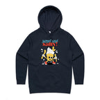 Sweet And Salty, Ice-cream And Fries - Womens Hoodie Navy Womens Hoodie Food Printed In Australia Summer