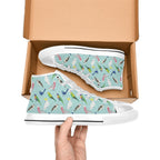 Australian Birds Men's High Top Canvas Shoes Men's Classic High Top Canvas Shoes Australia Birds Printed Offshore