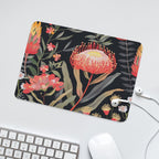 Waratah Leather Mouse Pad Leather Mouse Pad Plants Printed Offshore