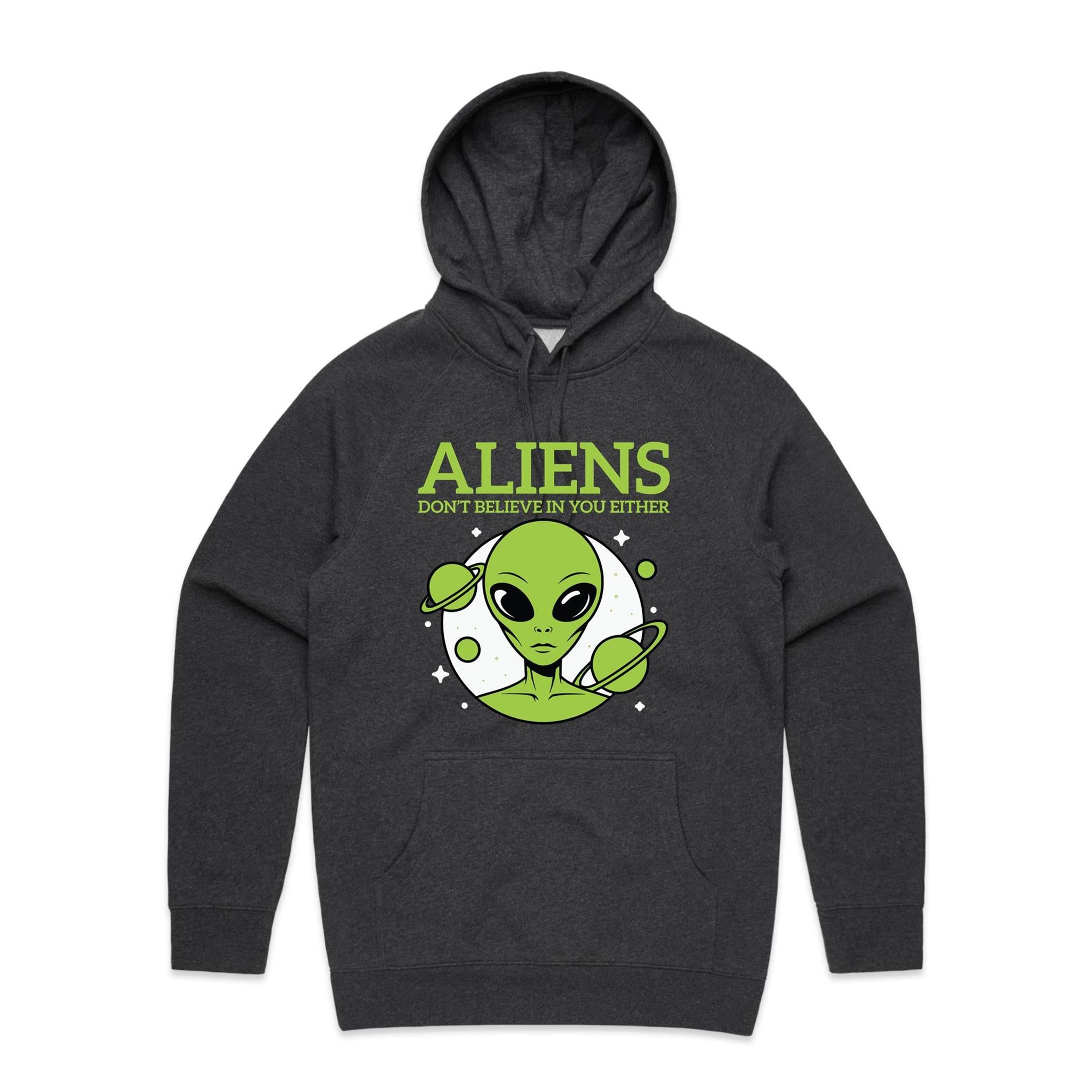 Aliens Don't Believe In You Either Men's AS Colour Hoodie
