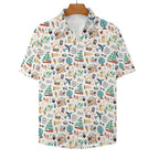 Travel And Explore Women's Collared Pocketless Short Sleeve Shirt