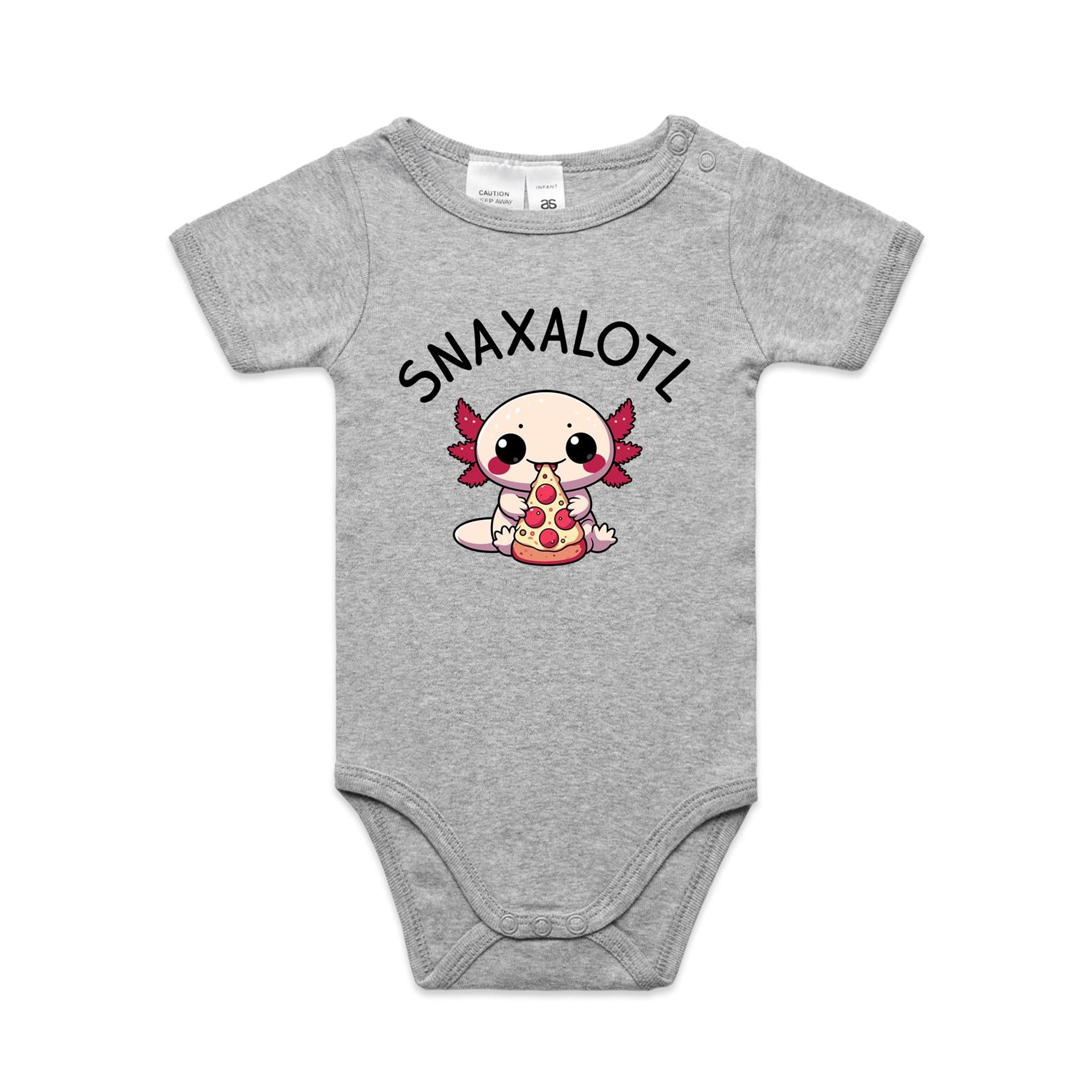 Snaxalotl, Axolotl Pizza - Baby Bodysuit