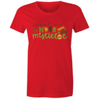 Meet Me Under The Mistletoe, Christmas - Womens T-shirt Red Womens Christmas T-shirt Christmas Printed In Australia