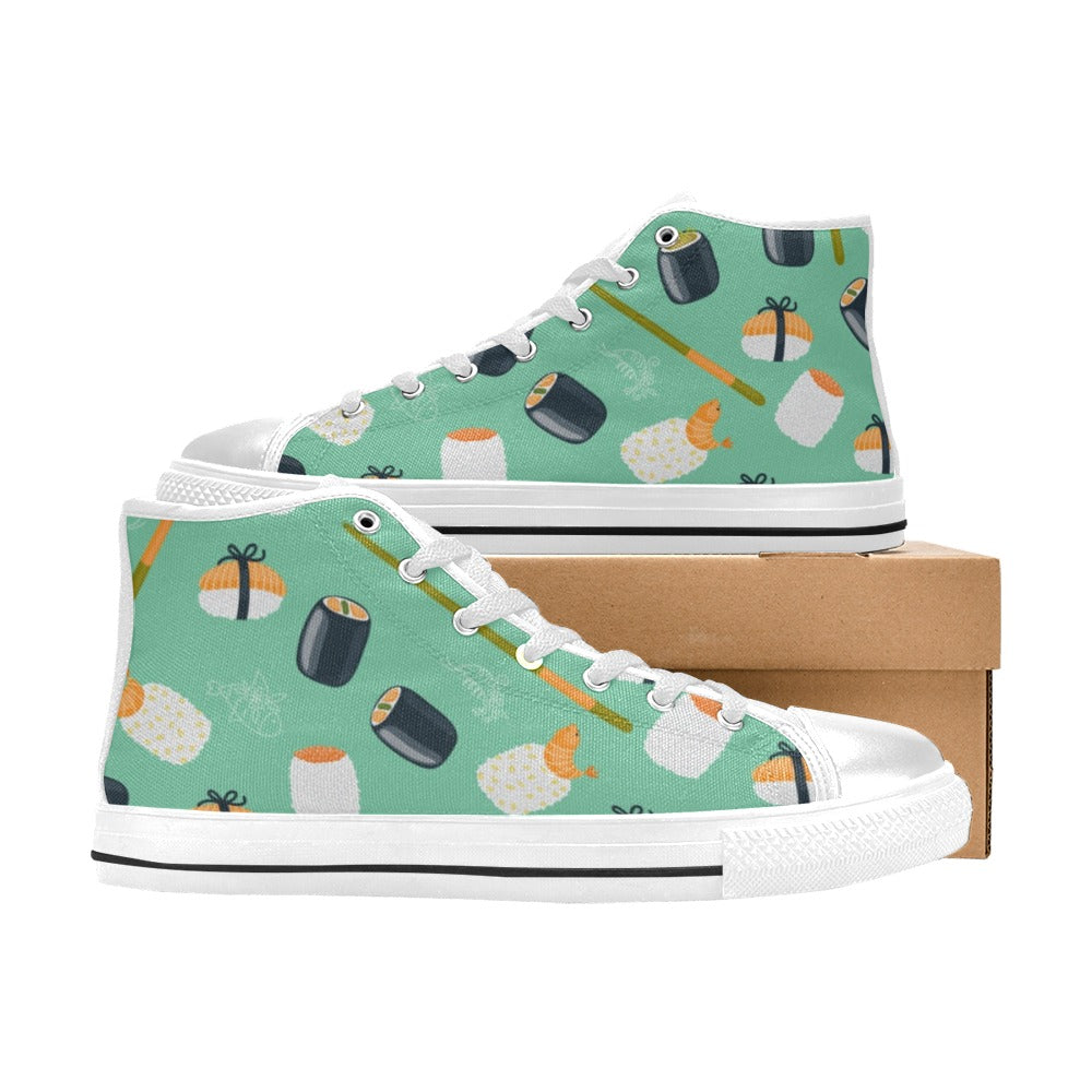 Cute Sushi - Men's High Top Canvas Shoes