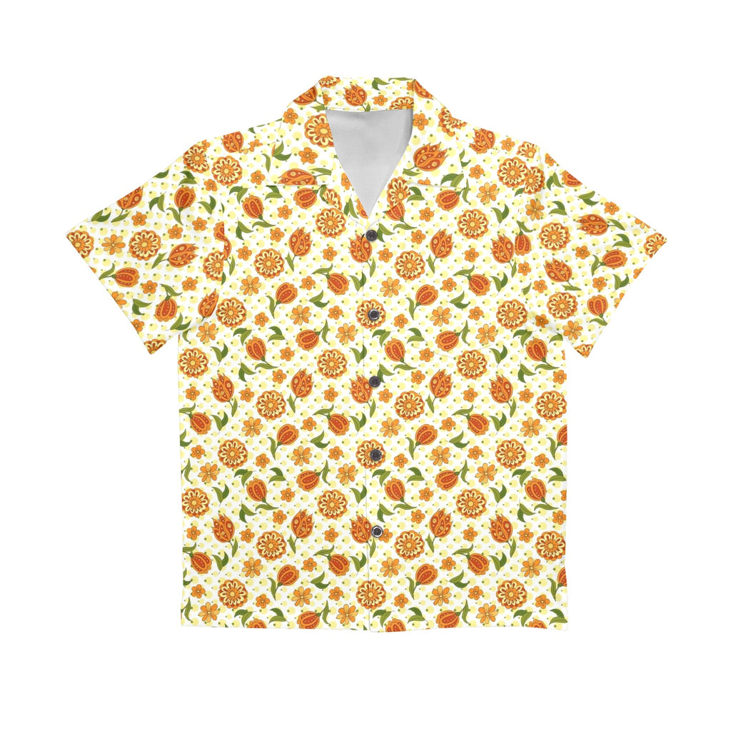 Graphic Floral Senior Kids Hawaiian Shirt