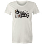 Stay Spooky, Halloween - Womens T-shirt Natural Womens T-shirt Halloween Printed In Australia