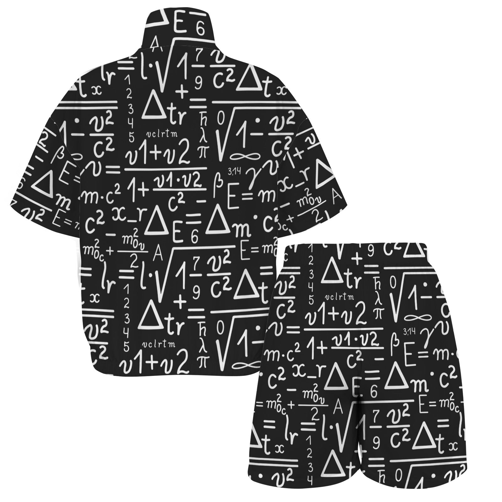 Mathematics Women's Windbreaker Short Set Women's Windbreaker Short Set Maths Printed Offshore