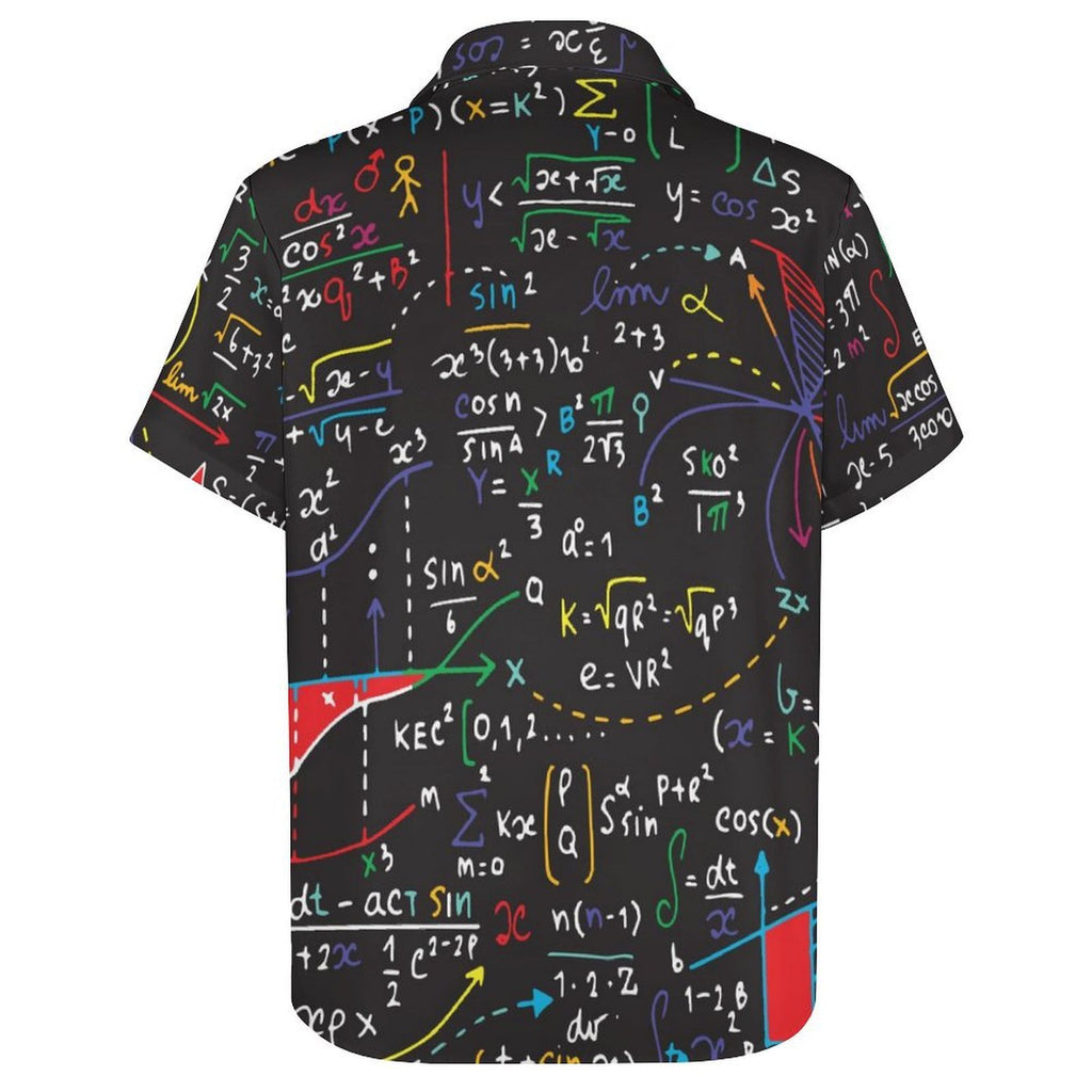 Colourful Maths Formulas - Women's Short-Sleeve Button Up Shirt