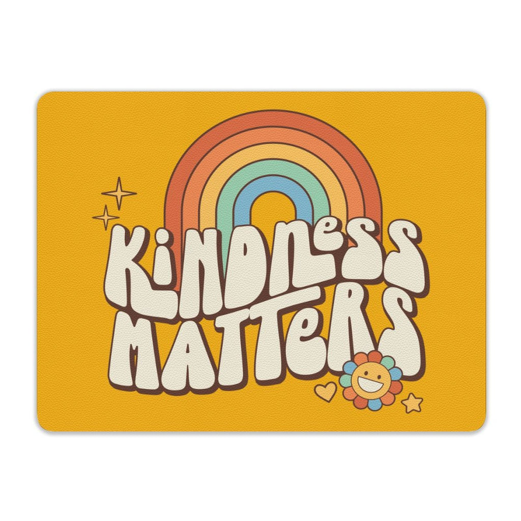 Kindness Matters Leather Mouse Pad Leather Mouse Pad Kindness Printed Offshore