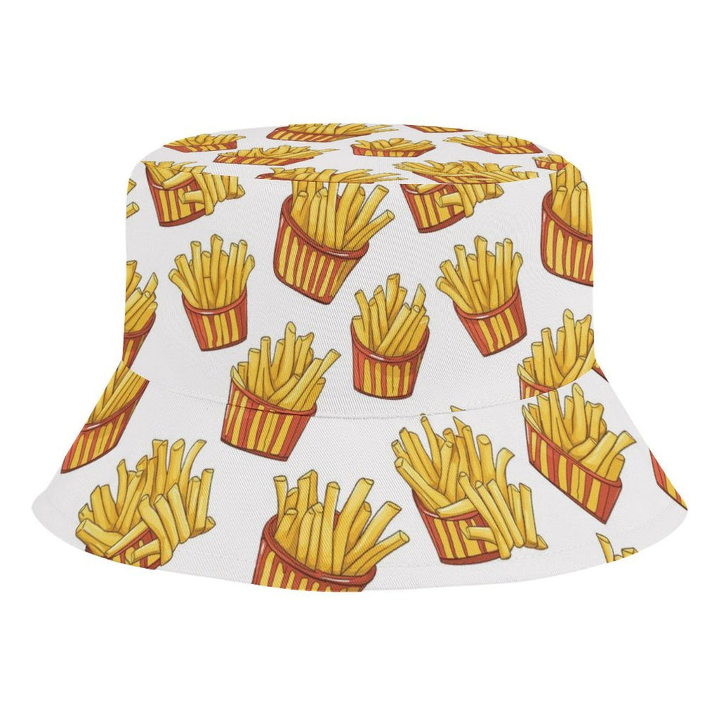 French Fries Kids Bucket Hat black Kids Bucket Hat Food Printed Offshore