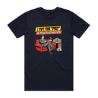 I Put The Pro In Procrastination, Retro Gentleman Men's AS Colour T-shirt Navy Mens T-shirt comic Printed In Australia