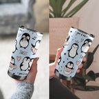 Penguin Love - 20oz Mobile Tumbler with Lid (Black Lock) 20oz Travel Mug animal Love Printed Offshore