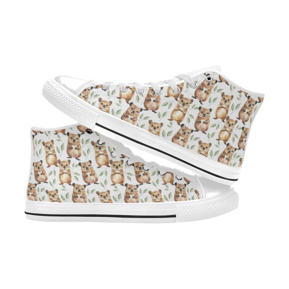 Quokkas Men's High Top Canvas Shoes Men's Classic High Top Canvas Shoes animal Australia Printed Offshore