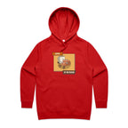 Coffee To The Rescue - Womens Hoodie Red Womens 2XL Womens Hoodie Coffee Printed In Australia