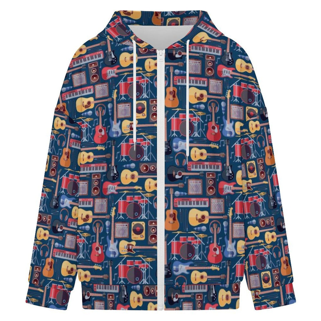 Music Instruments Women's Full-Zip Hoodie
