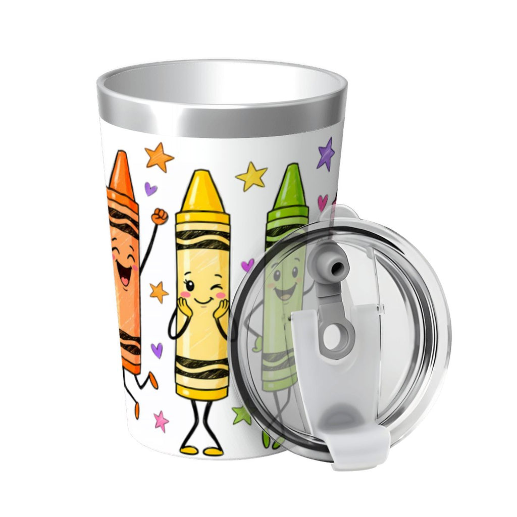 Cute Crayon Characters Small Stainless Steel Travel Mug Cup 12oz/350ml