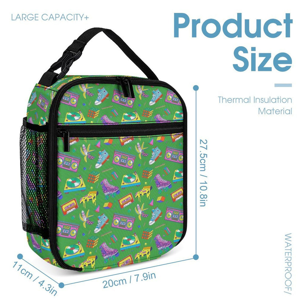 Bright 80's Backpack, Lunch Bag & Pencil Case Set