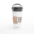 Personalised So Many Books, So Little Time White 15oz Stainless Steel Travel Mug Default Title Personalised Travel Mug coffee Globally Fulfilled