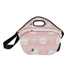 Pink Cats - Neoprene Lunch Bag Neoprene Lunch Bag Printed Offshore