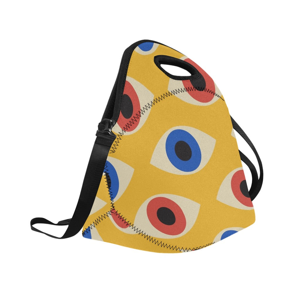 Eyes on Yellow - Neoprene Lunch Bag Neoprene Lunch Bag Printed Offshore