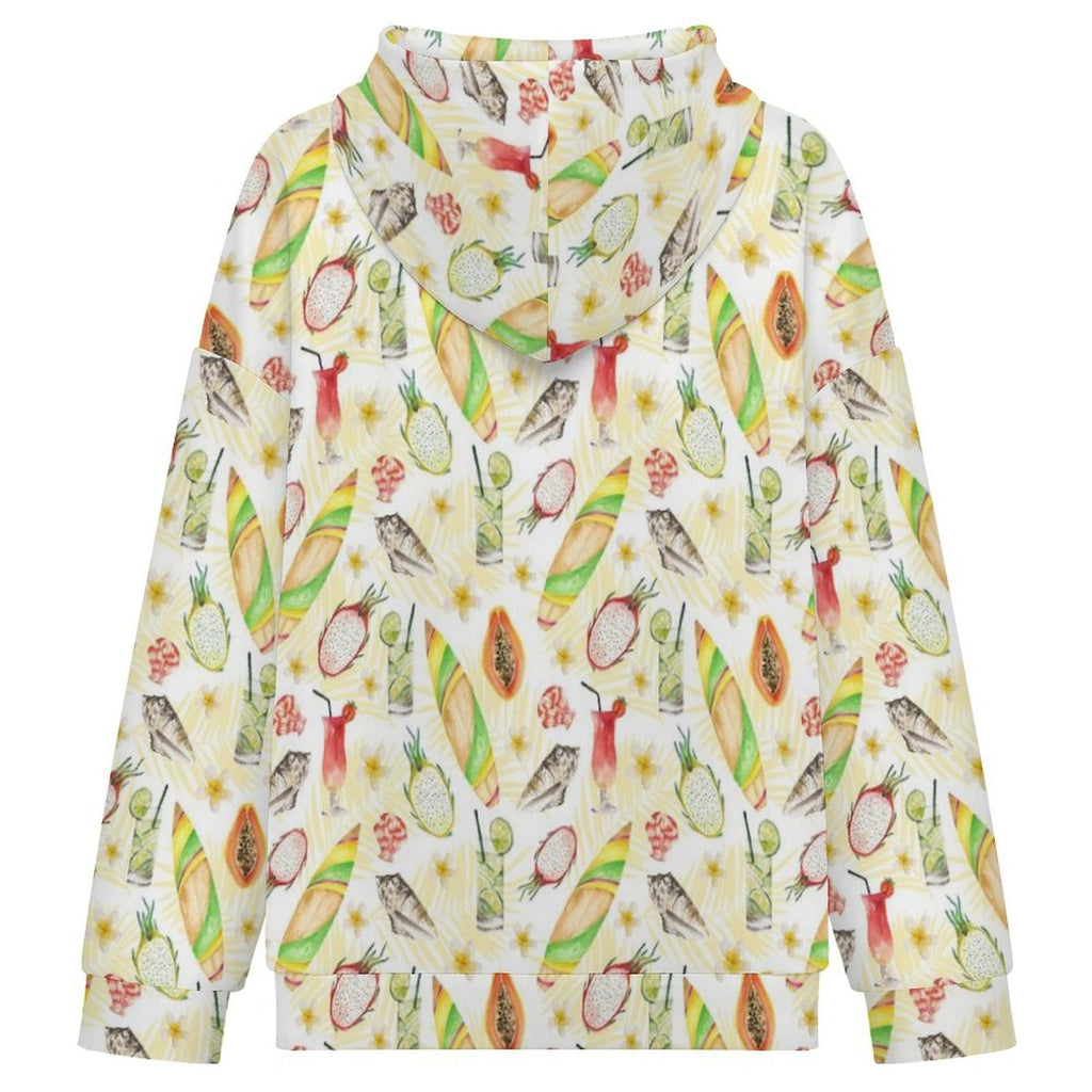 Tropical Surf Women's Full-Zip Hoodie