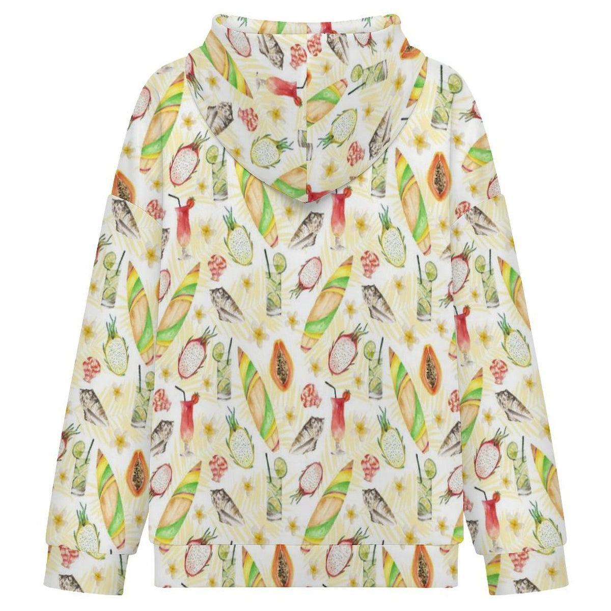 Tropical Surf Women's Full-Zip Hoodie