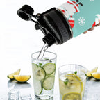 Santas - Insulated Water Bottle with Dual-Use Lid (18oz) Insulated Water Bottle with Dual-Use Lid (18oz) Christmas Printed Offshore