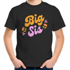 Big Sis, Sister - Kids Youth T-Shirt Black Kids Youth T-shirt Printed In Australia