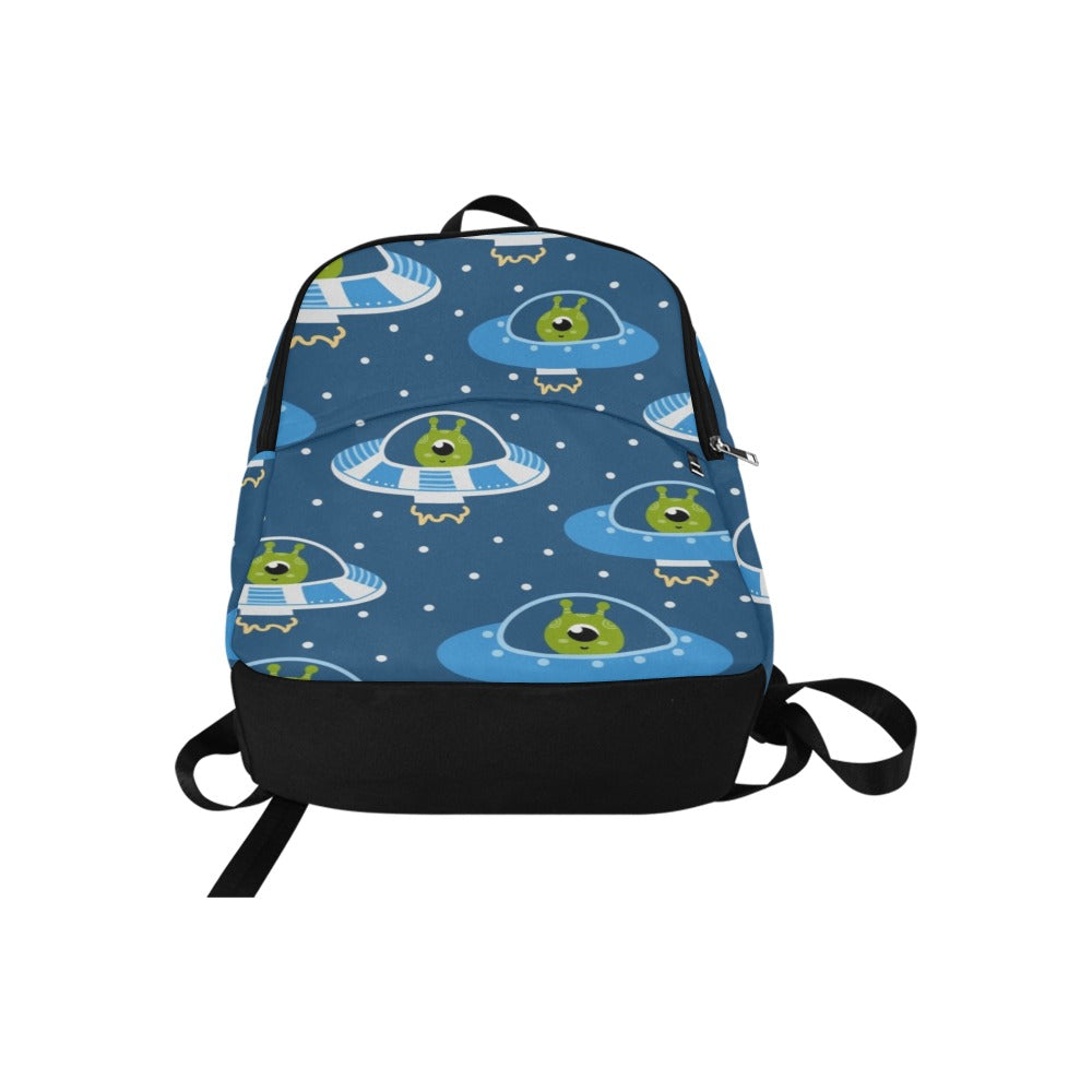 Cute Aliens in UFOs - Fabric Backpack