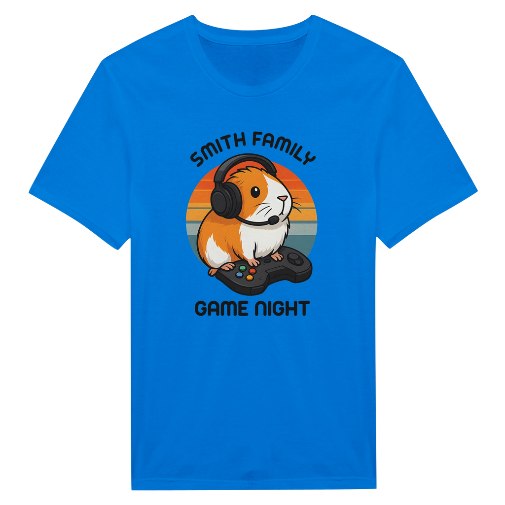 Family Game Night - Personalised T-shirt Royal Personalised T-shirt customise Games Globally Fulfilled personalise