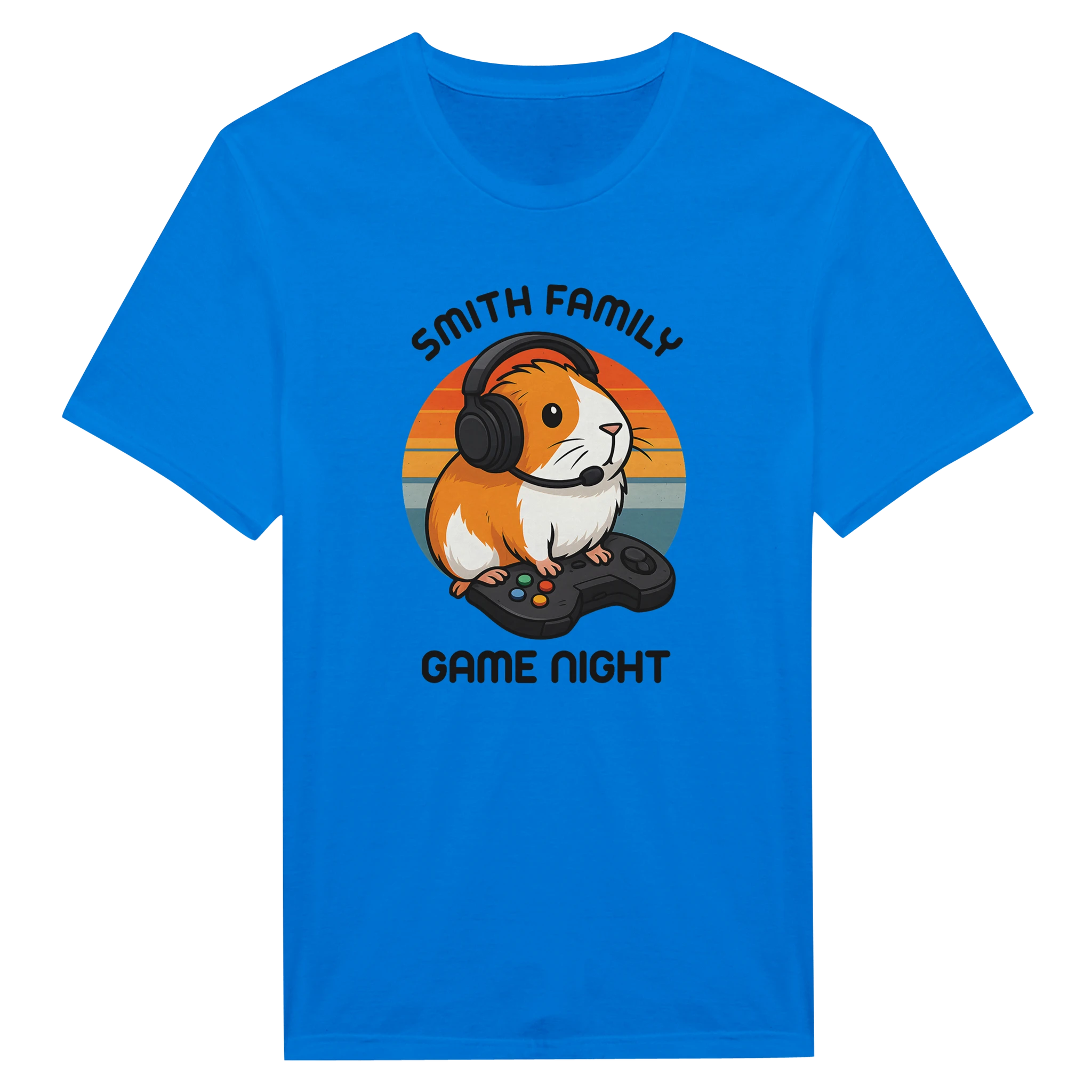 Family Game Night - Personalised T-shirt Royal Personalised T-shirt customise Games Globally Fulfilled personalise