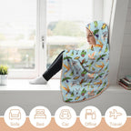 Parrots Kids Hooded Blanket 100cm x 130cm