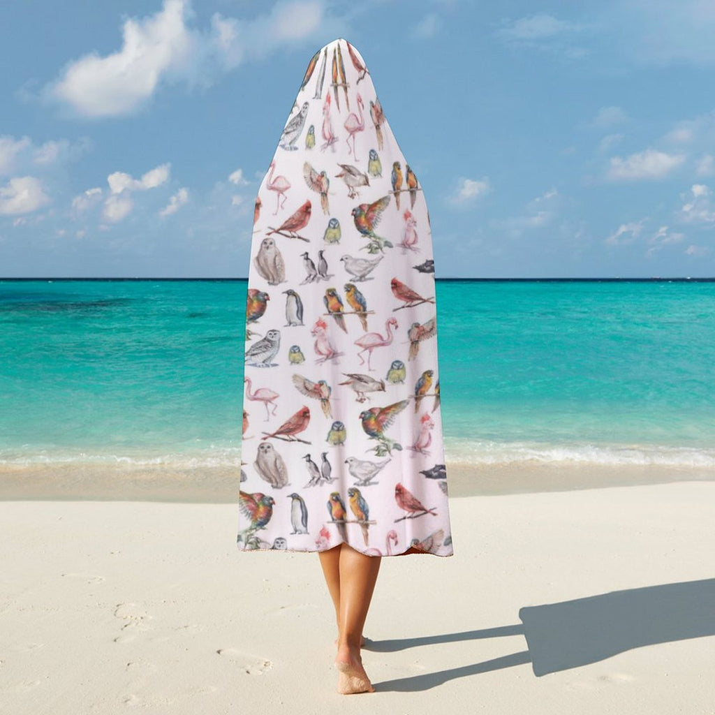 Birds Of A Feather Kids Hooded Blanket 100cm x 130cm